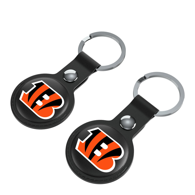 Cincinnati Bengals Insignia AirTag Black Airtag Holder 2-Pack Iso.Jpg