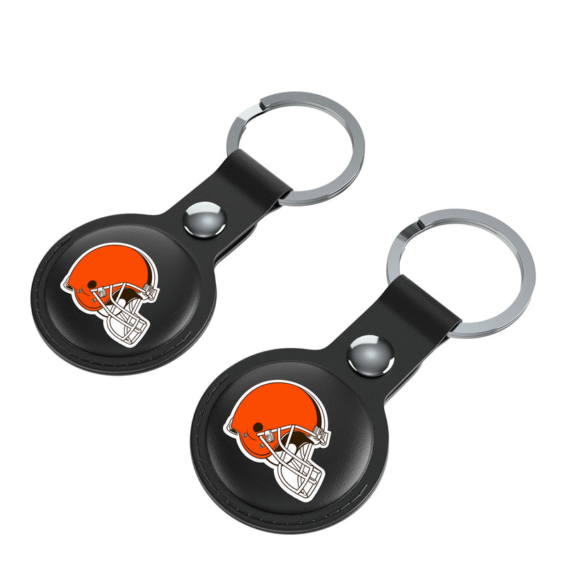 Cleveland Browns Insignia AirTag Black Airtag Holder 2-Pack Iso.Jpg