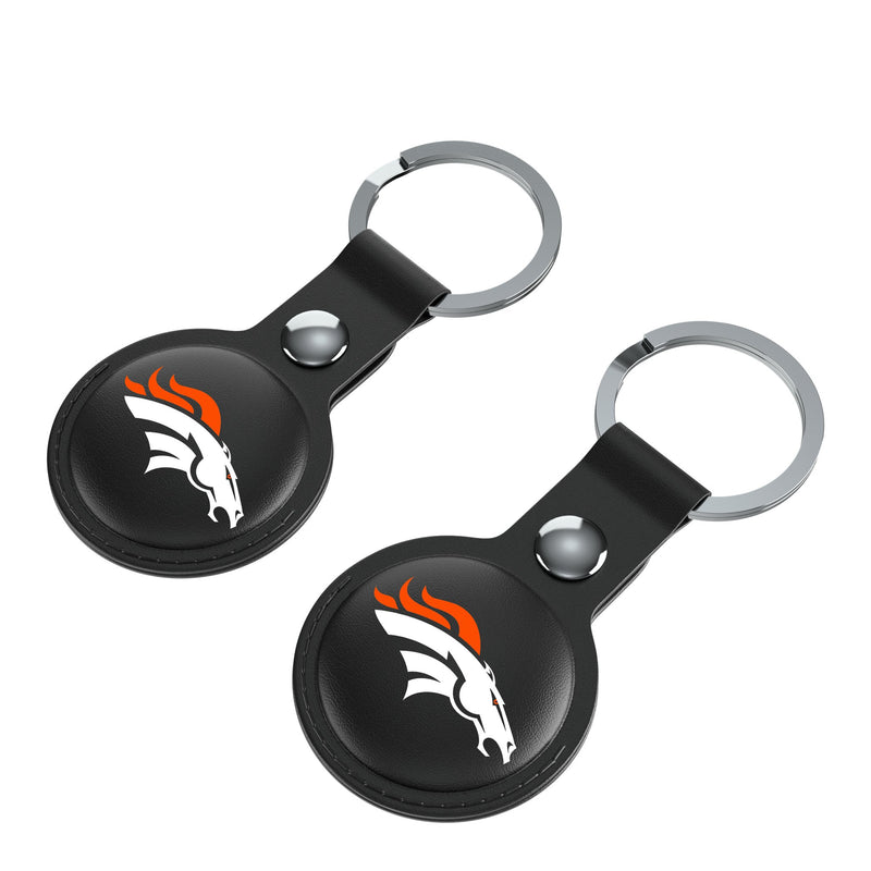 Denver Broncos Insignia AirTag Black Airtag Holder 2-Pack Iso.Jpg