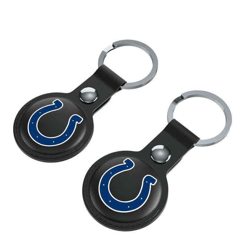 Indianapolis Colts Insignia AirTag Black Airtag Holder 2-Pack Iso.Jpg