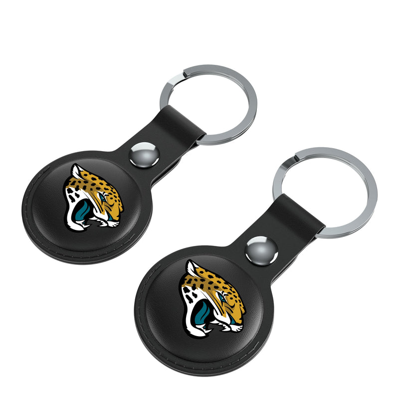 Jacksonville Jaguars Insignia AirTag Black Airtag Holder 2-Pack Iso.Jpg