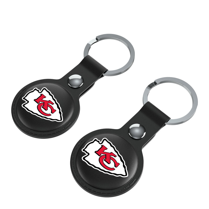 Kansas City Chiefs Insignia AirTag Black Airtag Holder 2-Pack Iso.Jpg