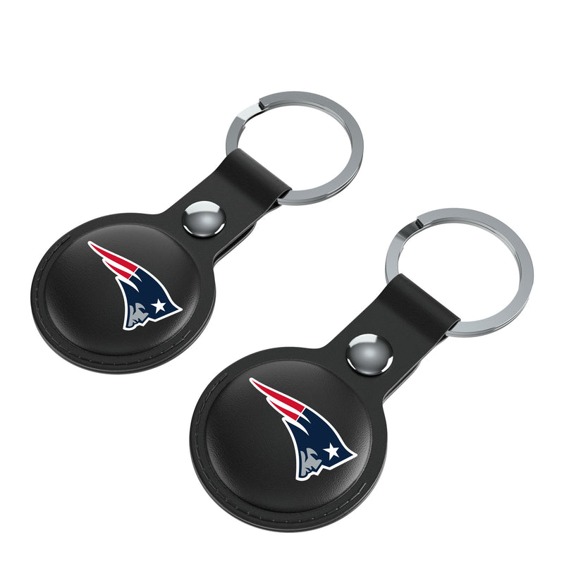 New England Patriots Insignia AirTag Black Airtag Holder 2-Pack Iso.Jpg