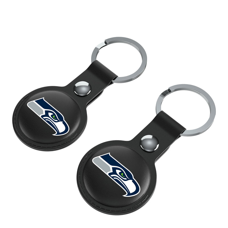 Seattle Seahawks Insignia AirTag Black Airtag Holder 2-Pack Iso.Jpg