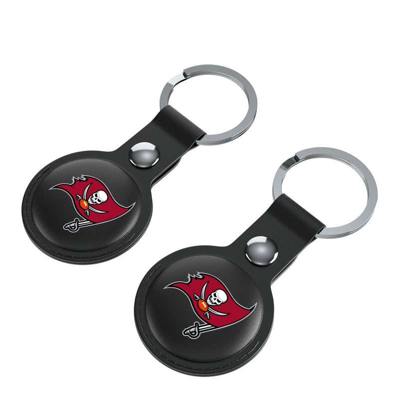 Tampa Bay Buccaneers Insignia AirTag Black Airtag Holder 2-Pack Iso.Jpg