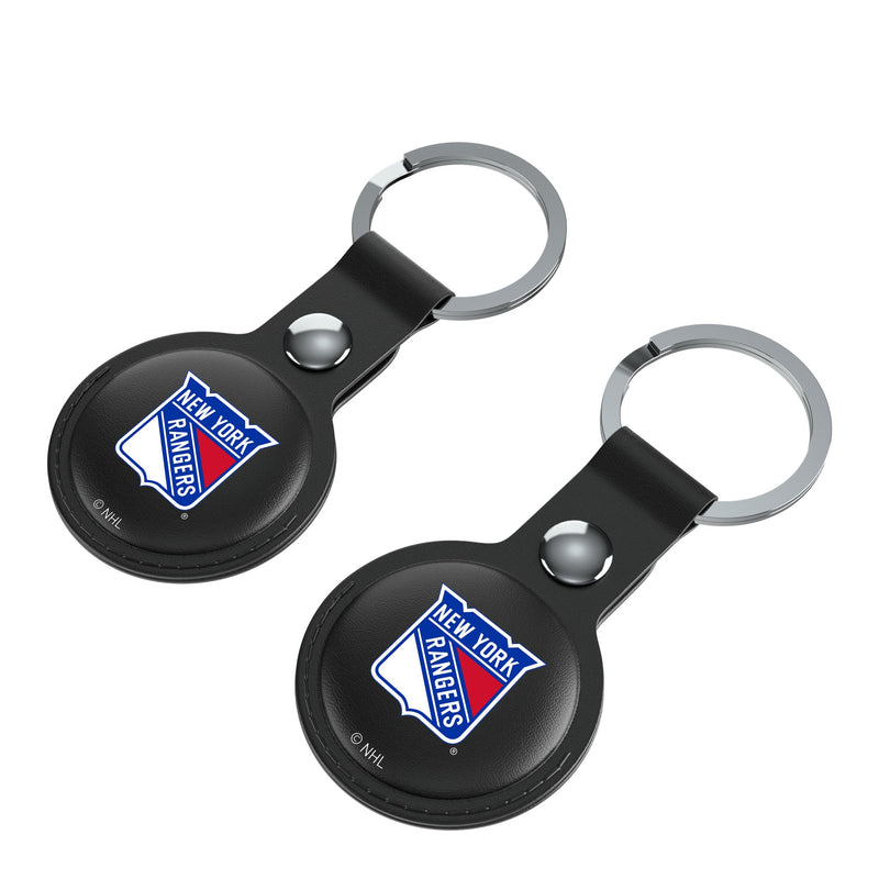 New York Rangers Insignia AirTag Black Airtag Holder 2-Pack Iso.Jpg