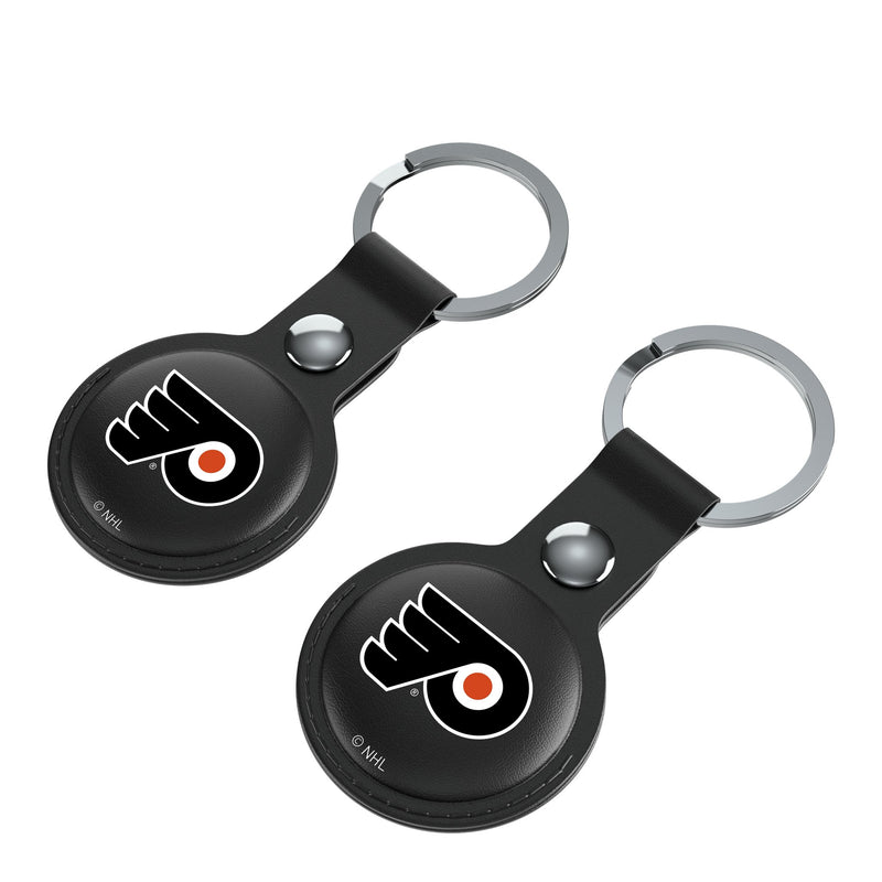 Philadelphia Flyers Insignia AirTag Black Airtag Holder 2-Pack Iso.Jpg