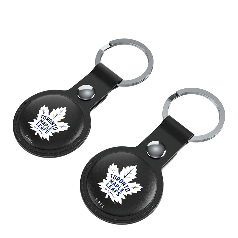 Toronto Maple Leafs Insignia AirTag Black Airtag Holder 2-Pack Iso.Jpg