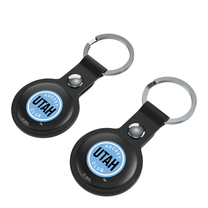 Utah Hockey Club Insignia AirTag Black Airtag Holder 2-Pack Iso.Jpg