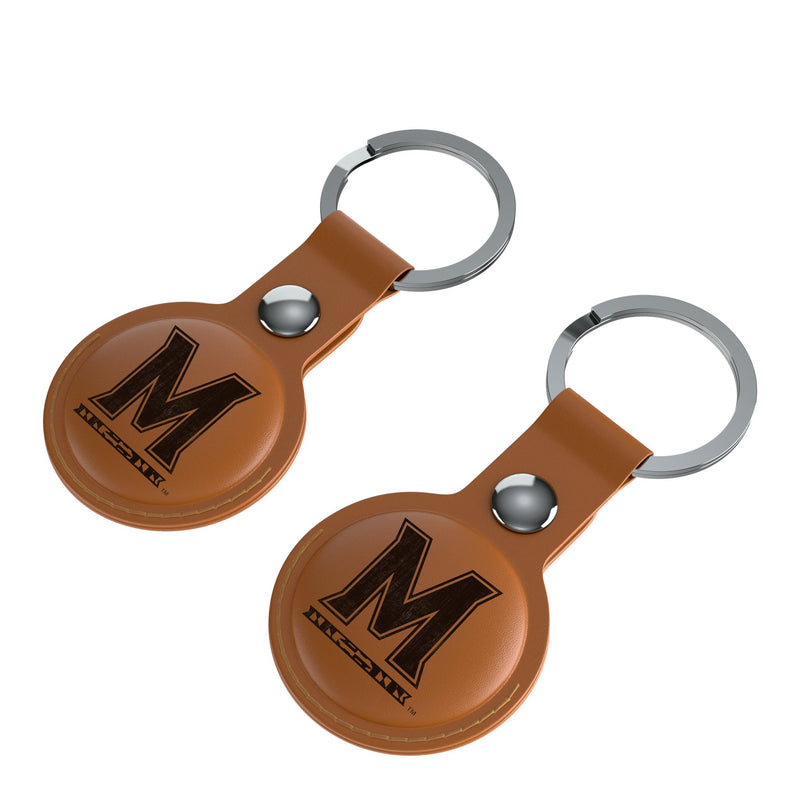 University of Maryland Terrapins Burn AirTag Brown Airtag Holder 2-Pack Iso.Jpg