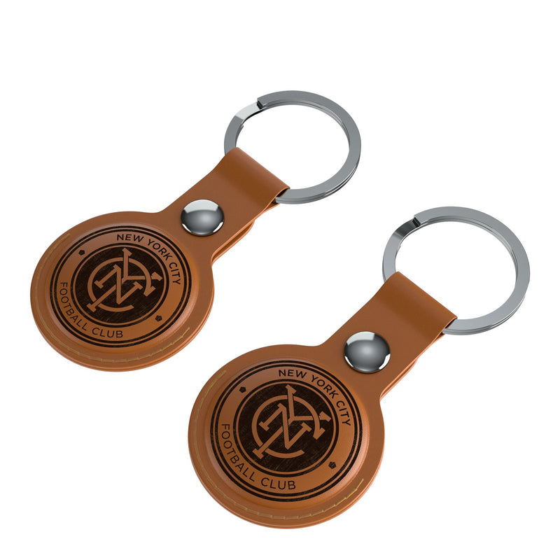 New York City FC  Burn AirTag Brown Airtag Holder 2-Pack Iso.Jpg