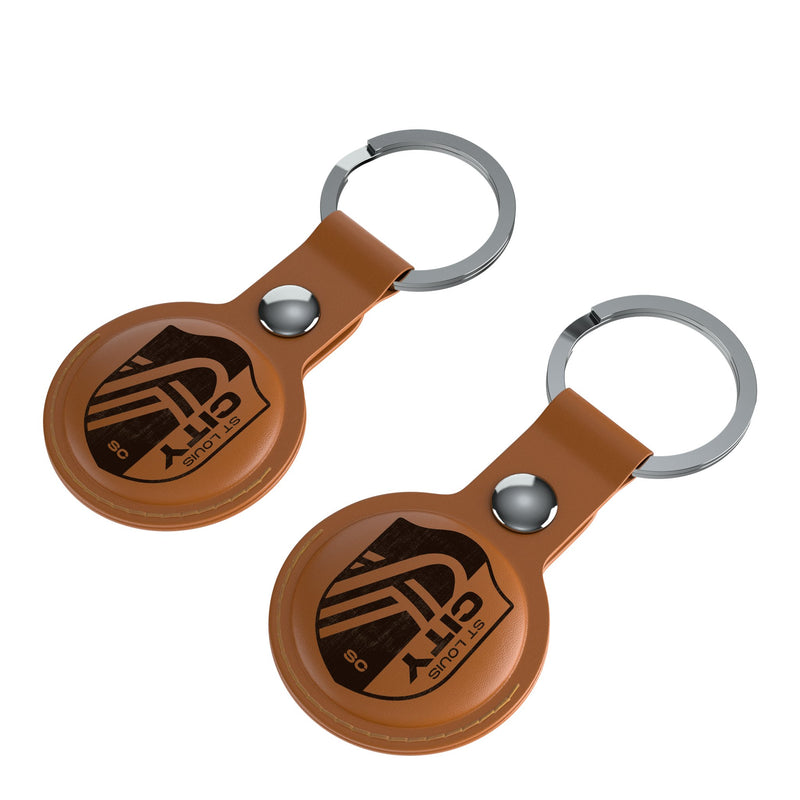 St. Louis CITY SC  Burn AirTag Brown Airtag Holder 2-Pack Iso.Jpg