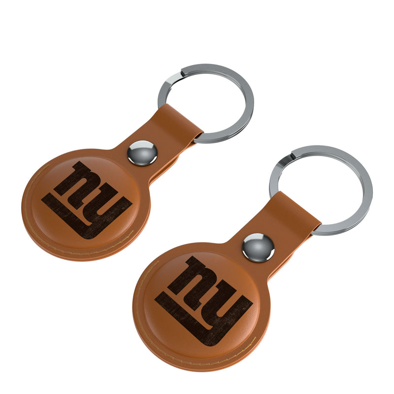 New York Giants Burn AirTag Brown Airtag Holder 2-Pack Iso.Jpg