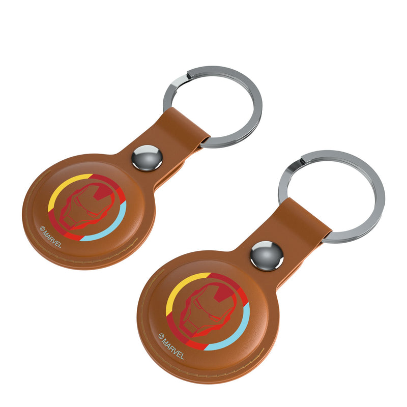 Marvel Avengers Iron Man Sigil AirTag Brown Airtag Holder 2-Pack Iso.Jpg