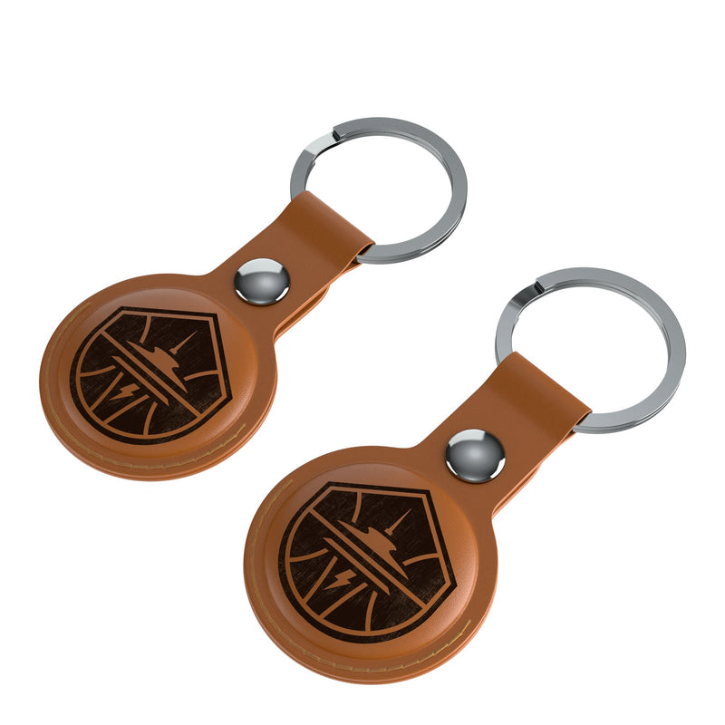 Seattle Storm Burn AirTag Brown Airtag Holder 2-Pack Iso.Jpg