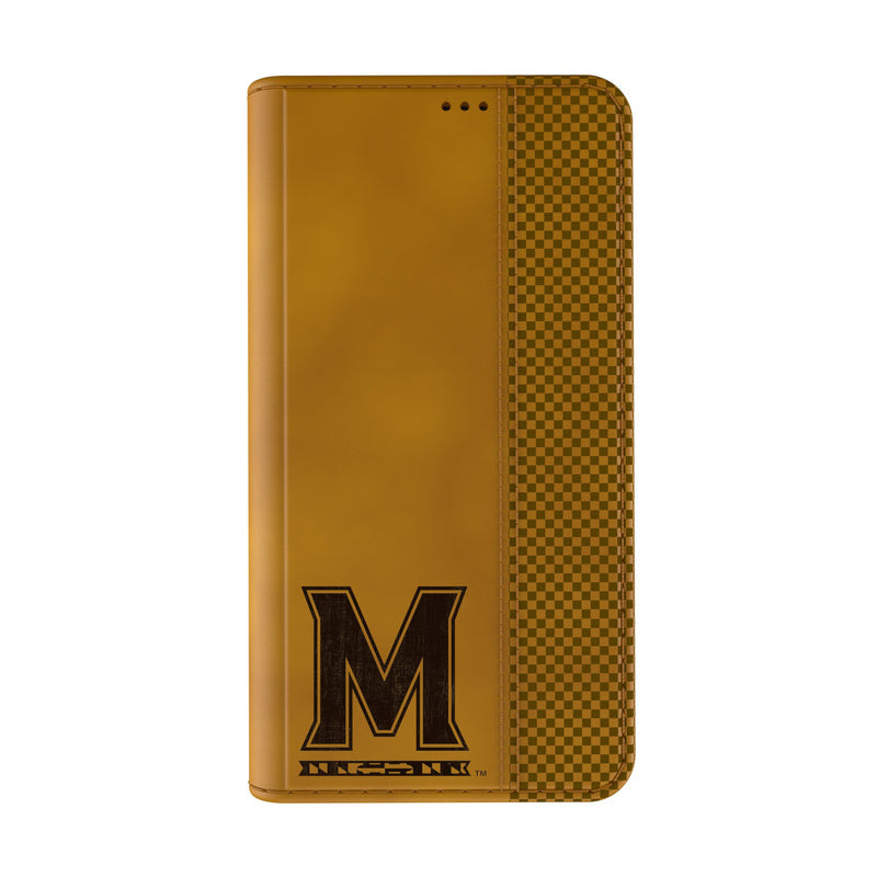 University of Maryland Terrapins Burn iPhone Folio Phone Case Closed.Jpg