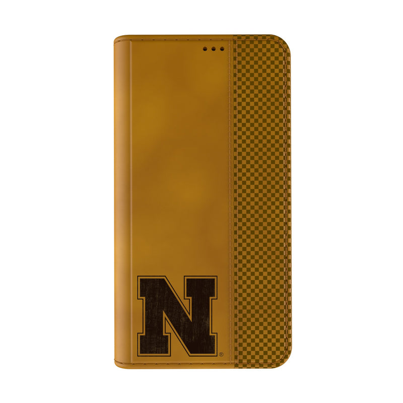 University of Nebraska Huskers Block N Burn iPhone Folio Phone Case Closed.Jpg