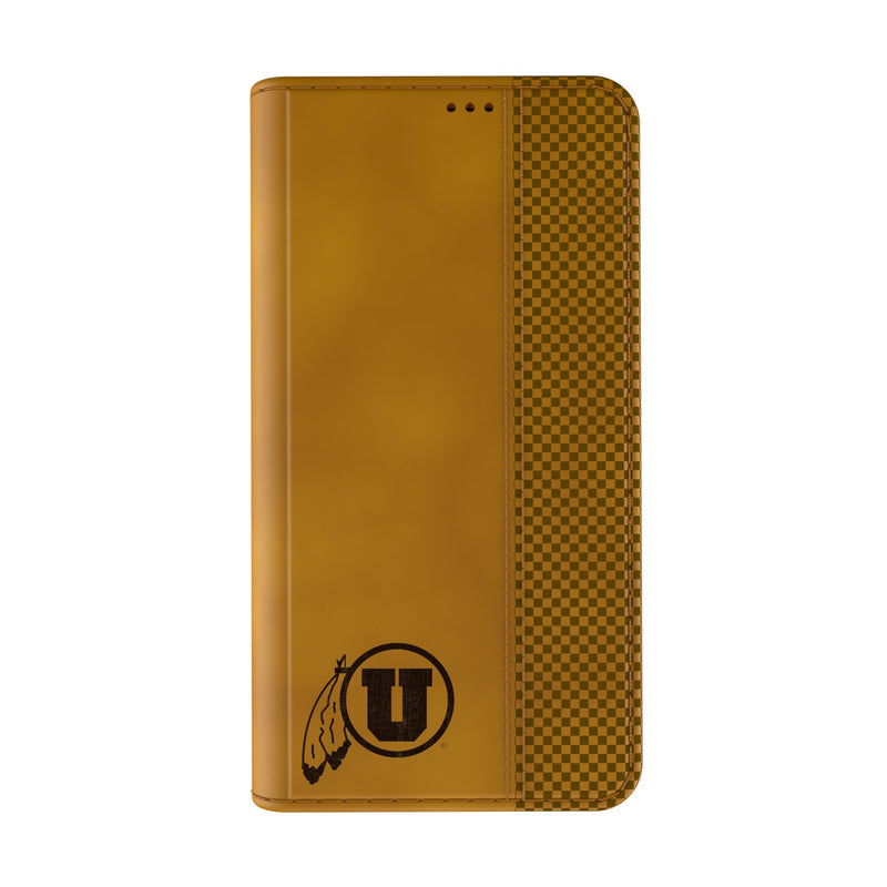 University of Utah Utes Burn iPhone Folio Phone Case Closed.Jpg