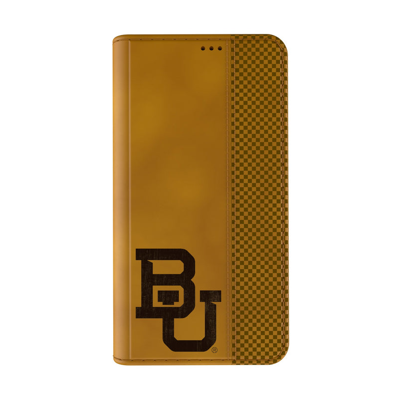 Baylor University Bears Burn iPhone Folio Phone Case Closed.Jpg