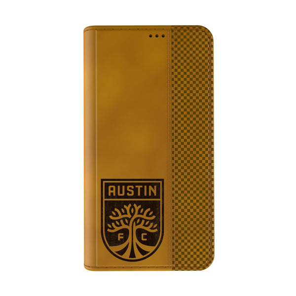 Austin FC  Burn iPhone Folio Phone Case Closed.Jpg