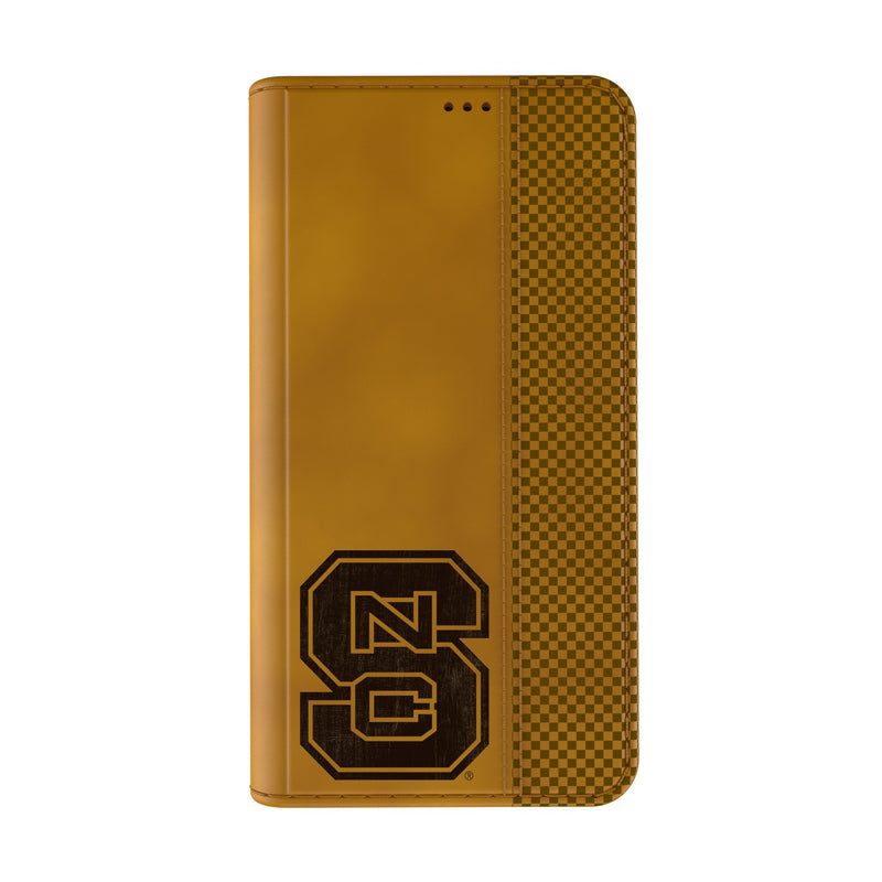 North Carolina State University Wolfpack Burn iPhone Folio Phone Case Closed.Jpg