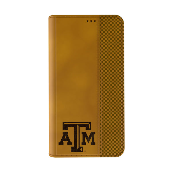 Texas A&M University Aggies Burn iPhone Folio Phone Case Closed.Jpg