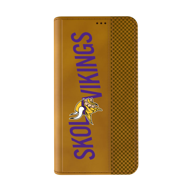 Minnesota Vikings 2024 Illustrated Limited Edition iPhone Folio Phone Case Closed.Jpg