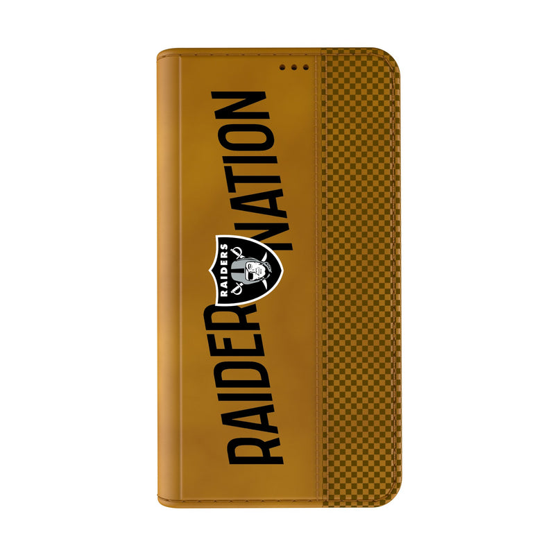 Las Vegas Raiders 2024 Illustrated Limited Edition iPhone Folio Phone Case Closed.Jpg