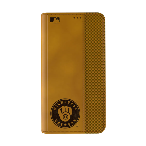 Milwaukee Brewers Burn iPhone Folio Phone Case Closed.Jpg