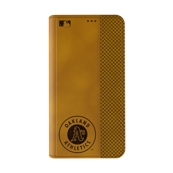 Oakland Athletics Burn iPhone Folio Phone Case Closed.Jpg