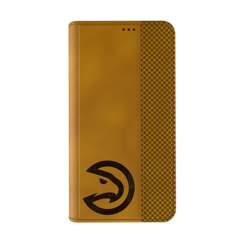 Atlanta Hawks Burn iPhone Folio Phone Case Closed.Jpg