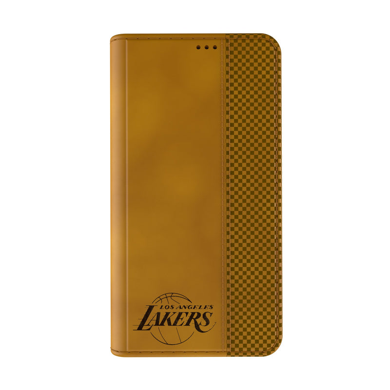 Los Angeles Lakers Burn iPhone Folio Phone Case Closed.Jpg