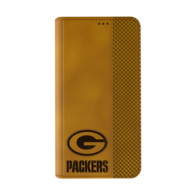 Green Bay Packers Burn iPhone Folio Phone Case Closed.Jpg