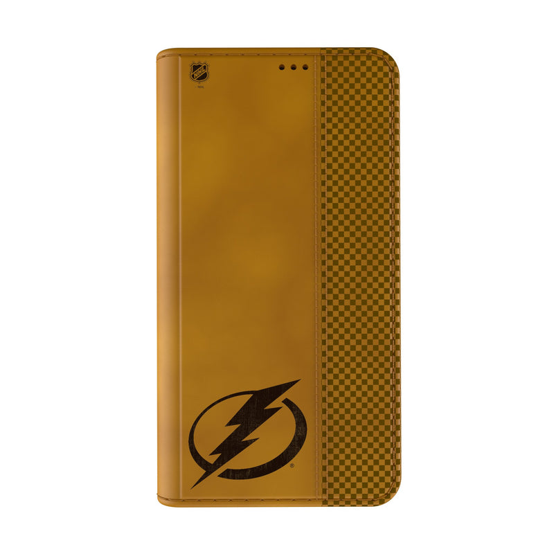 Tampa Bay Lightning Burn iPhone Folio Phone Case Closed.Jpg