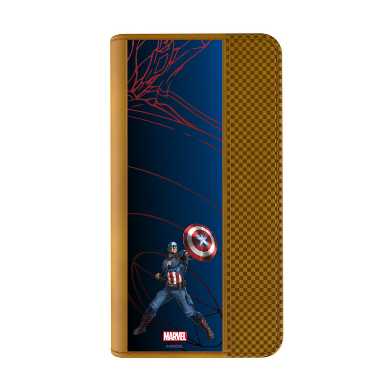 Marvel Avengers Captain America MechLine iPhone Folio Phone Case Closed.Jpg