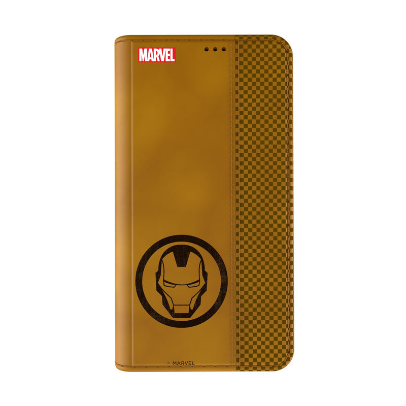 Marvel Avengers Iron Man Sigil iPhone Folio Phone Case Closed.Jpg