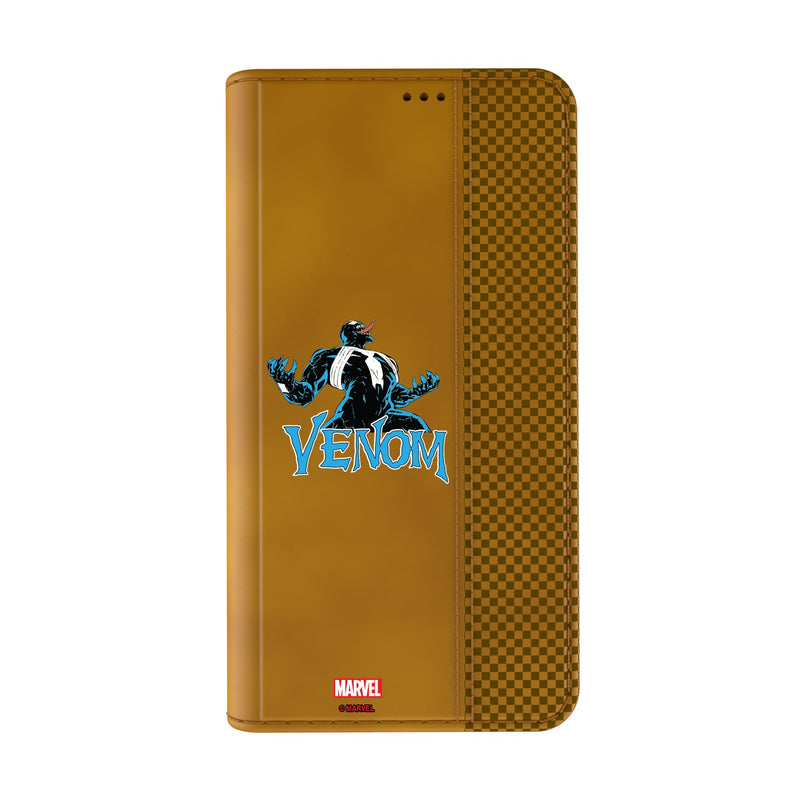 Marvel Venom Badge iPhone Folio Phone Case Closed.Jpg