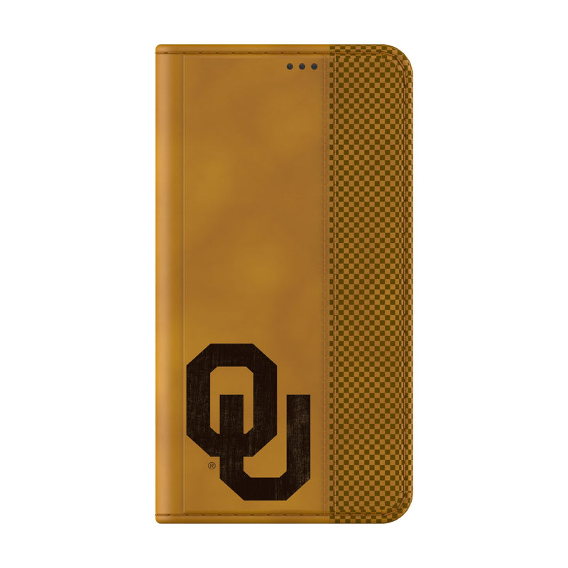 University of Oklahoma Sooners Burn Galaxy Folio Phone Case Closed.Jpg