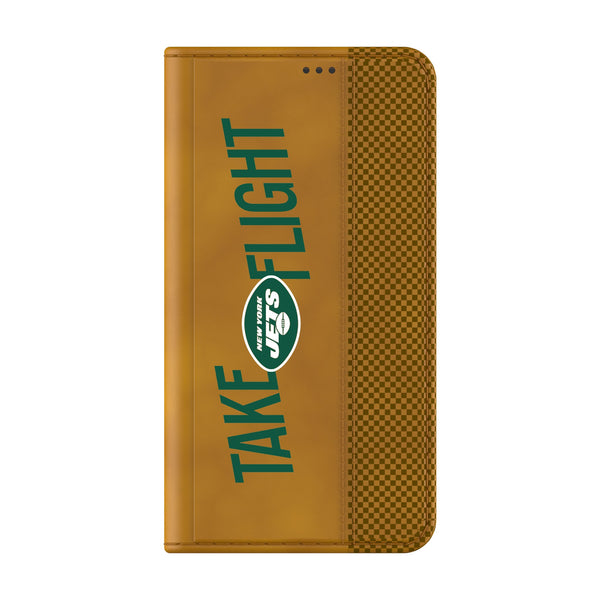 New York Jets 2024 Illustrated Limited Edition Galaxy Folio Phone Case Closed.Jpg