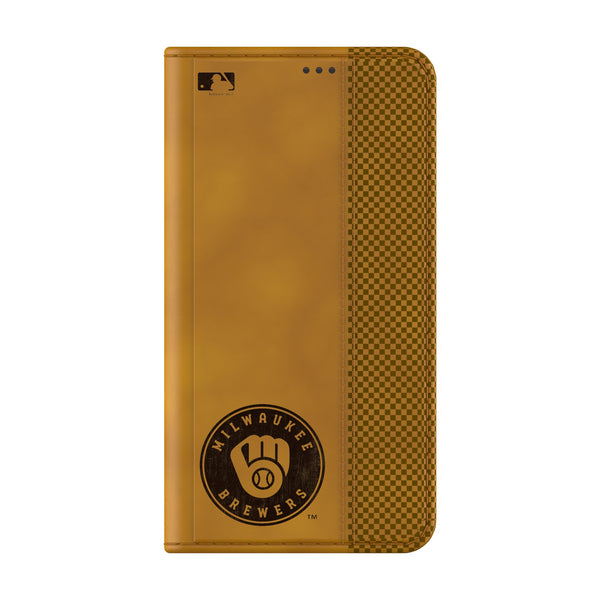 Milwaukee Brewers Burn Galaxy Folio Phone Case Closed.Jpg