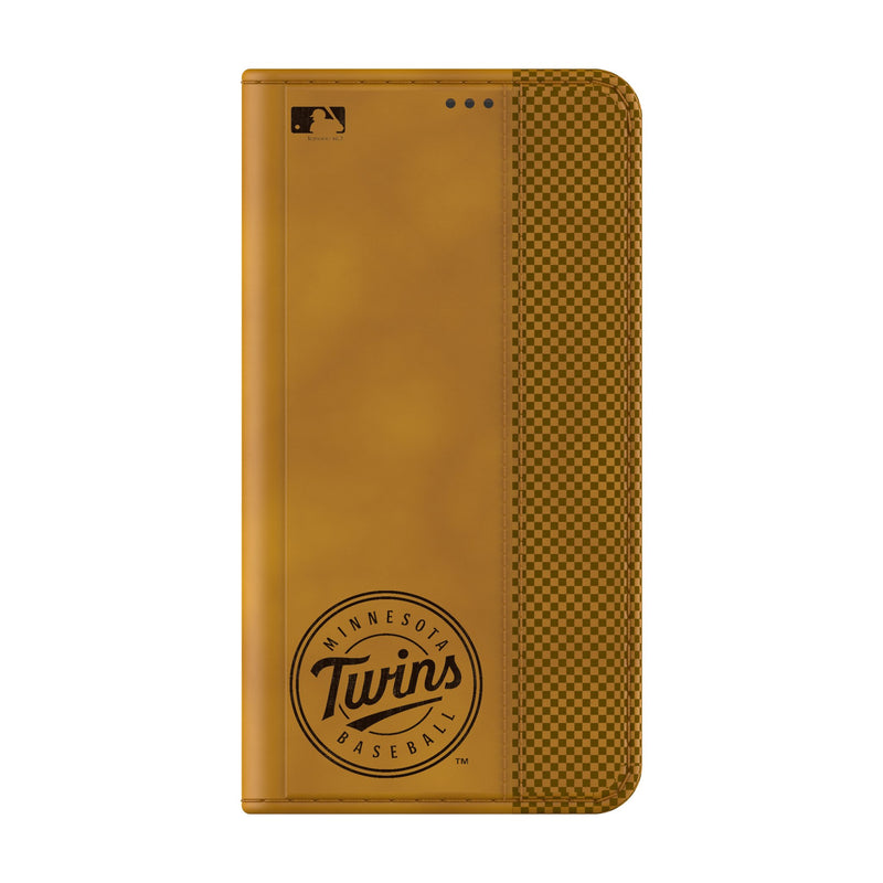 Minnesota Twins Burn Galaxy Folio Phone Case Closed.Jpg