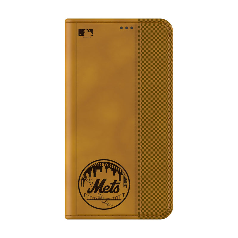 New York Mets Burn Galaxy Folio Phone Case Closed.Jpg