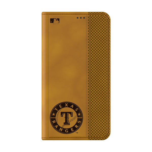 Texas Rangers Burn Galaxy Folio Phone Case Closed.Jpg