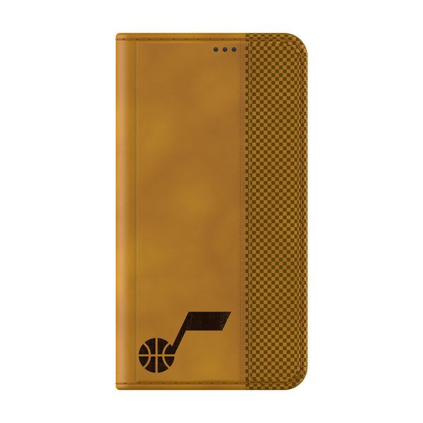 Utah Jazz Burn Galaxy Folio Phone Case Closed.Jpg