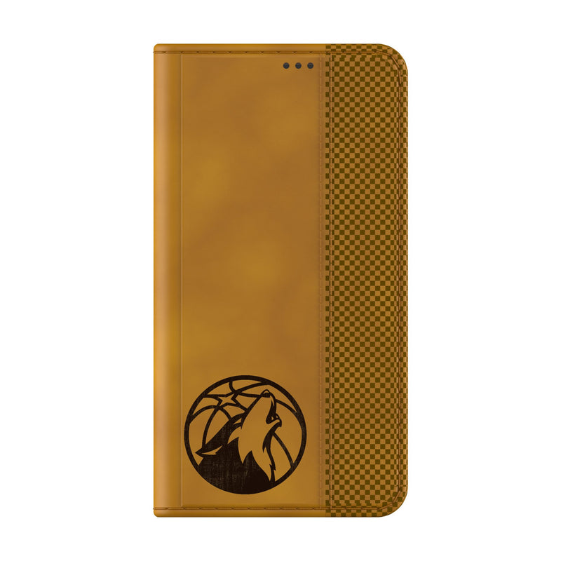 Minnesota Timberwolves Burn Galaxy Folio Phone Case Closed.Jpg