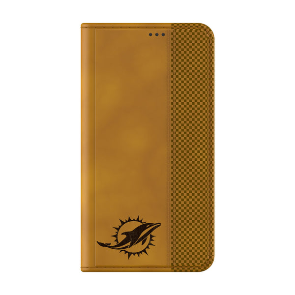 Miami Dolphins Burn Galaxy Folio Phone Case Closed.Jpg