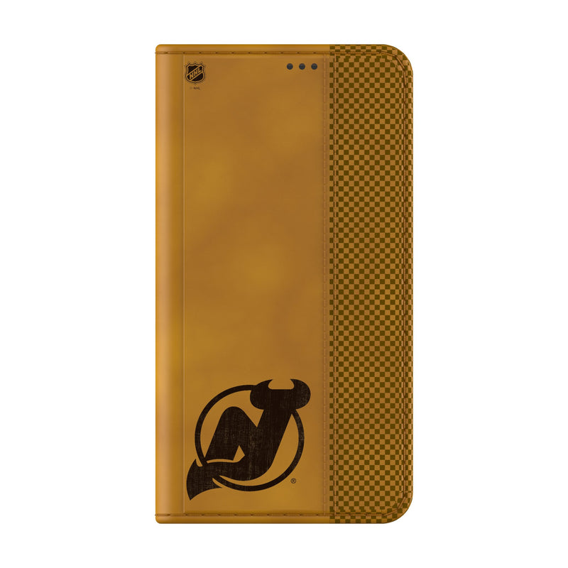 New Jersey Devils Burn Galaxy Folio Phone Case Closed.Jpg