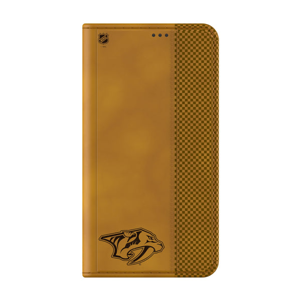 Nashville Predators Burn Galaxy Folio Phone Case Closed.Jpg