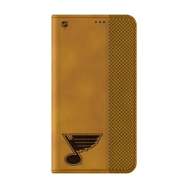 St. Louis Blues Burn Galaxy Folio Phone Case Closed.Jpg