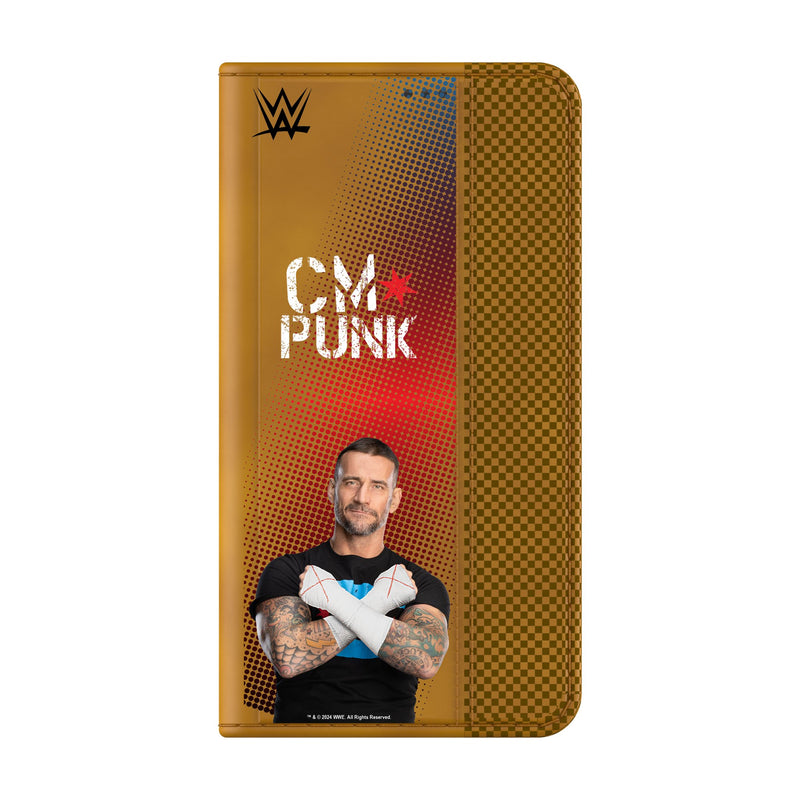 CM Punk Superstar Galaxy Folio Phone Case Closed.Jpg